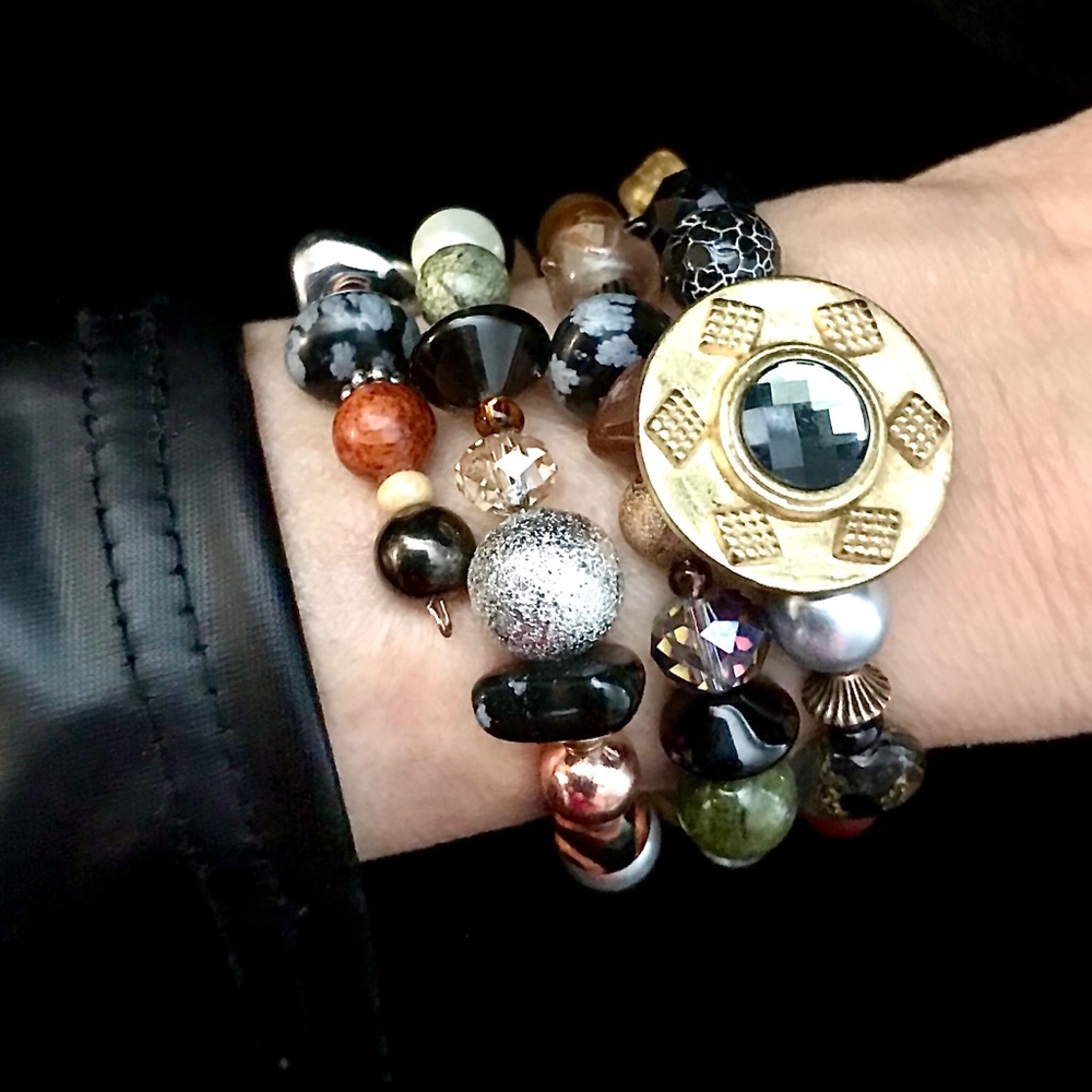 Handmade Bracelet with Vintage and Modern Elements  (NB72-3H) New Without Tags - Picture 6 of 8